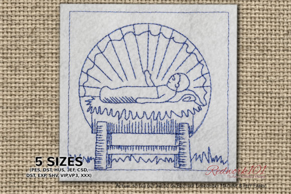 Bethlehem Christmas Bluework Embroidery Review