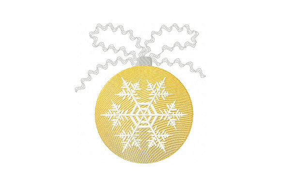 Christmas Ball with Snowflake Embroidery Review