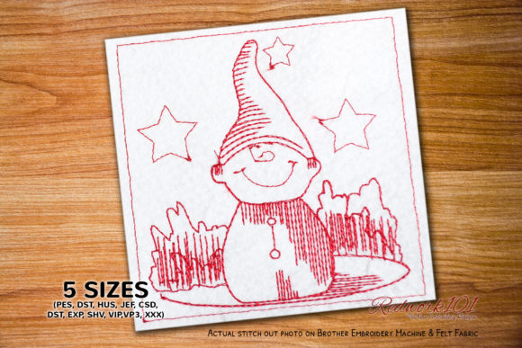 Christmas Imp Lineart Design Review for Embroidery Sellers