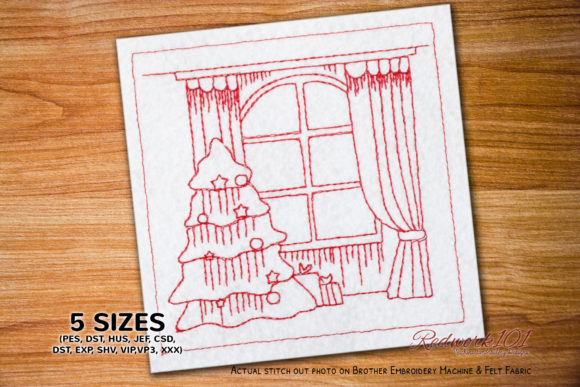 Christmas Window Machine Embroidery Review
