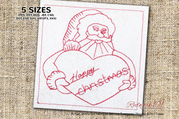 Happy Christmas Bluework Embroidery Review