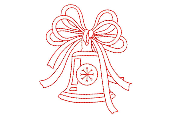 Redwork Christmas Bell Embroidery Review