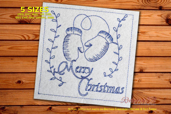 Santa Gloves Embroidery Design Review